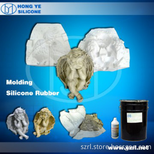 Moulding silicone rubber for animal sculptures
